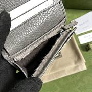 Gucci Black Card Case Wallet Gray 456126 Size 11 x 9 x 3 cm - 5