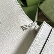 Gucci GG Marmont Leather Mini Chain Bag White 497985 Size 20 x 12.5 x 4 cm - 3