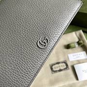 Gucci GG Marmont Leather Mini Chain Bag Grey 497985 Size 20 x 12.5 x 4 cm - 6