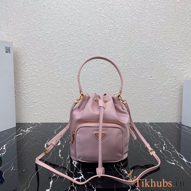 Prada Bucket Bag Light Pink 1N1864 Size 23 × 18 × 12 cm - 1