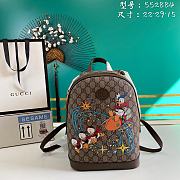 Gucci GG Supreme Canvas Backpack 552884 Size 22 x 29 x 15 cm - 1