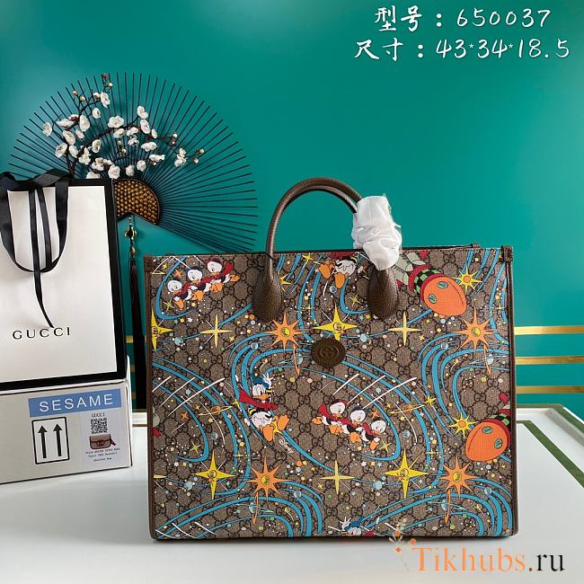 Gucci Donald Duck Tote Bag 650037 Size 43 x 34 x 18.5 cm - 1