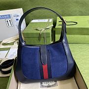 Gucci Jackie 1961 Small Shoulder Bag Blue 636709 Size 28 x 19 x 4.5 cm - 2