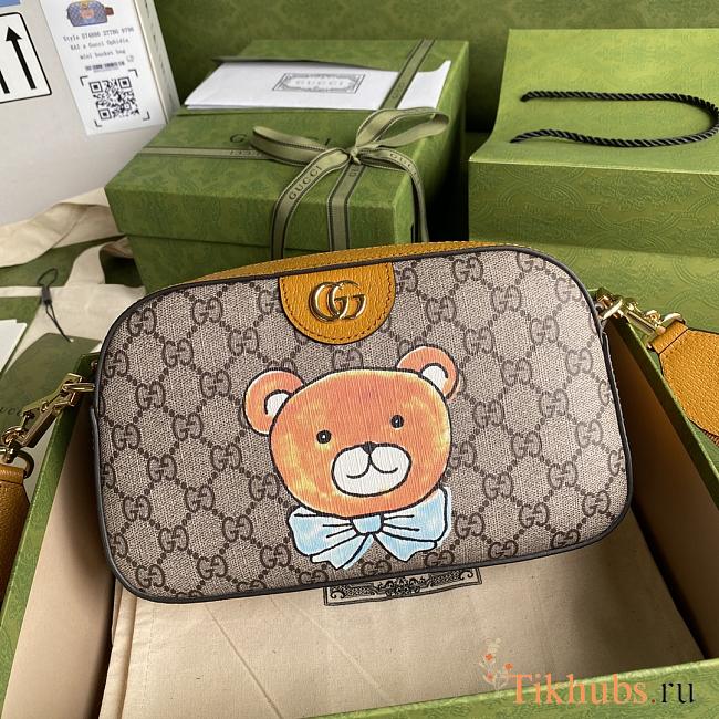 Gucci Camera Bag Teddy Bear 574886 Size 24 x 14 x 7 cm - 1