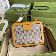  Gucci Ophidia GG Beer Print Mini Shoulder Bag 602576 Size 18.5 x 15 x 7.5 cm - 2