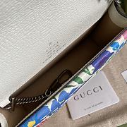 Gucci Dionysus Floral Print Mini Chain Bag White 476432 Size 16.5 x 10 x 4.5 cm - 5