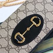 Gucci Horsebit 1955 Wallet With Chain Mini Bag With Black Size 19 x 10 x 4 cm - 3