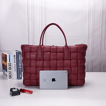 Bottega Veneta Large Tote Bag Burgundy Size 50 x 42 x 18 cm