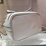 Prada Bucket Bag White 1BZ032 Size 22 x 22 x 14 cm - 3