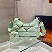 Prada Three-In-One Female Bag Green 1BC151 Size 24 x 17 x 7 cm - 5