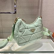 Prada Three-In-One Female Bag Green 1BC151 Size 24 x 17 x 7 cm - 2