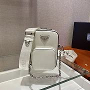 Prada Mini Handbag White 1BH183 Size 11 x 17.5 x 3.5 cm - 4