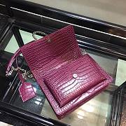 YSL Saint Laurent Flap Bag Red Wine Size 22 x 16 x 8 cm - 6