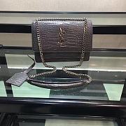 YSL Saint Laurent Flap Bag Dark Gray Size 22 x 16 x 8 cm - 1