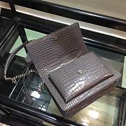 YSL Saint Laurent Flap Bag Dark Gray Size 22 x 16 x 8 cm - 6