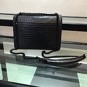 YSL Saint Laurent Flap Bag Black Lock Size 22 x 16 x 8 cm - 6