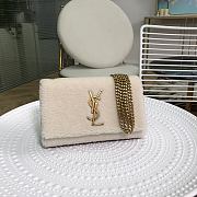 YSL Lambswool Envelope Bag Size 20 x 12.5 x 5 cm - 1