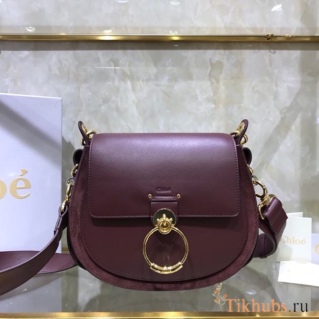 Chloe Handbag Red Wine S1152 Size 26 x 22 x 8 cm - 1