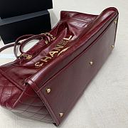 Chanel Shopping Bag Red Wine Size 40 x 31 x 21 cm - 5