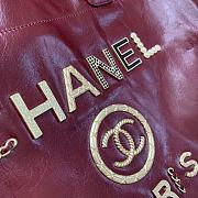 Chanel Shopping Bag Red Wine Size 40 x 31 x 21 cm - 2