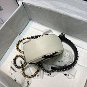 Chanel Panda Color Matching Round Cake Chain Bag 81063 Size 12 cm - 4