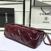 Chanel CF Flip Bag Red Wine Size 35 x 22 x 12 cm - 6