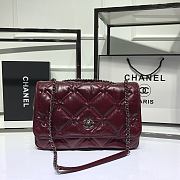 Chanel CF Flip Bag Red Wine Size 35 x 22 x 12 cm - 3