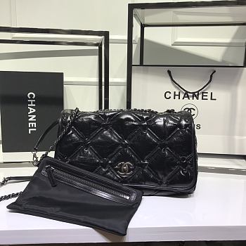 Chanel CF Flip Bag Black Size 35 x 22 x 12 cm