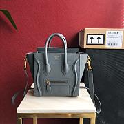 Celine Nano Luggage Gray 168243 Size 20 x 20 x 10 cm - 1