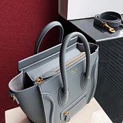 Celine Nano Luggage Gray 168243 Size 20 x 20 x 10 cm - 5