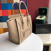 Celine Micro Luggage Apricot 167793 Size 27 x 27 x 15 cm - 3