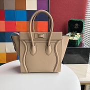 Celine Micro Luggage Apricot 167793 Size 27 x 27 x 15 cm - 2