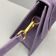 Jacquemus Crocodile Purple 2044 Size 18 x 15.5 x 8 cm - 5