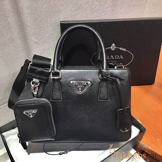 Prada Three-In-One Killer Bag Black 1BA296 Size 23 x 16.5 x 10 cm - 1