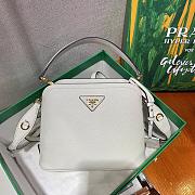 Prada Matinee Handbag White 1BA286 Size 21 x 16.5 x 9.5 cm - 4