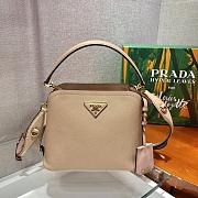 Prada Matinee Handbag Beige 1BA286 Size 21 x 16.5 x 9.5 cm - 4