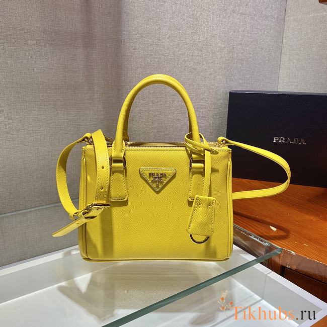 Prada Mini Killer Yellow 1BA906 Size 20 x 15 x 9.5 cm - 1