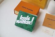 Louis Vuitton Multiple Wallet Green M80850 Size 11.5 x 9 x 1.5 cm - 4