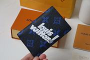 Louis Vuitton Brazza Wallet Blue M80801 Size 10 x 19 x 2 cm - 5