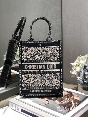 Dior Mini Book Tote Vertical Tarot Card Size 20 x 9 cm