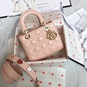 Lady Dior Nude Pink Lambskin Size 20 x 17 x 9 cm - 1