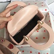 Lady Dior Nude Pink Lambskin Size 20 x 17 x 9 cm - 3