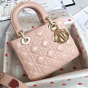 Lady Dior Nude Pink Lambskin Size 20 x 17 x 9 cm - 6