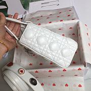 Dior Lady White Lambskin Size 20 x 17 x 9 cm - 2