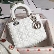 Dior Lady White Lambskin Size 20 x 17 x 9 cm - 4