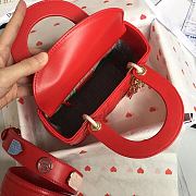 Lady Dior Red Gold Lambskin Size 20 x 17 x 9 cm - 5