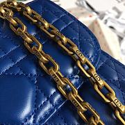 Dior Dioraddict Lambskin Flap Handbag Blue Size 24 x 16 x 8 cm - 2