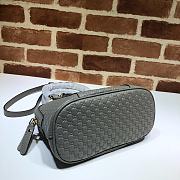 Gucci Microguccissima Bag Black Leather Gray 449654 Size 24 x 19 x 13 cm - 4