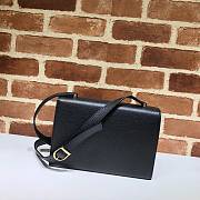 Gucci Small Zumi Shoulder Bag Black 576388 Size 24 x 16 x 4.5 cm - 3