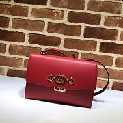 Gucci Small Zumi Shoulder Bag Red 576388 Size 24 x 16 x 4.5 cm - 1